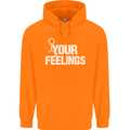F#ck Your Feelings Funny Offensive Rude Childrens Kids Hoodie Orange