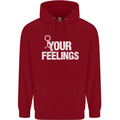 F#ck Your Feelings Funny Offensive Rude Childrens Kids Hoodie Red