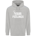 F#ck Your Feelings Funny Offensive Rude Childrens Kids Hoodie Sports Grey