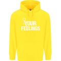 F#ck Your Feelings Funny Offensive Rude Childrens Kids Hoodie Yellow