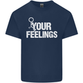 F#ck Your Feelings Funny Offensive Rude Kids T-Shirt Childrens Navy Blue