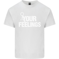 F#ck Your Feelings Funny Offensive Rude Kids T-Shirt Childrens White