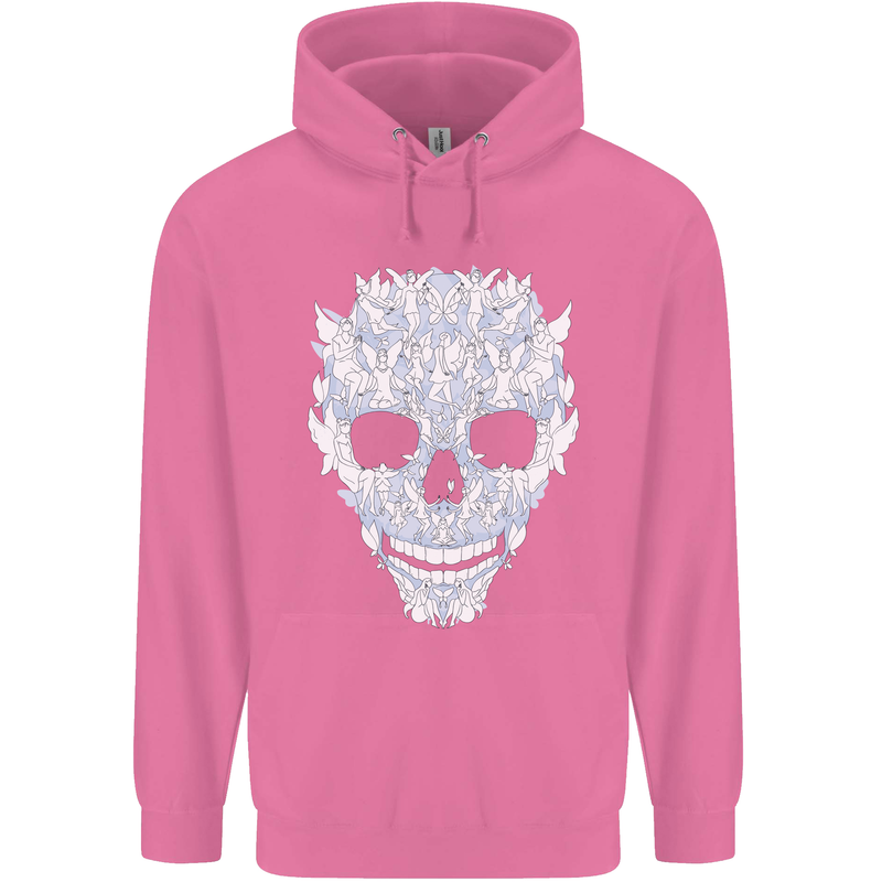 Fairy Skull Childrens Kids Hoodie Azalea