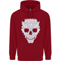 Fairy Skull Childrens Kids Hoodie Red