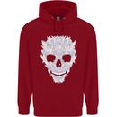 Fairy Skull Childrens Kids Hoodie Red
