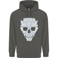 Fairy Skull Childrens Kids Hoodie Storm Grey