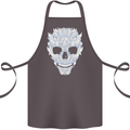 Fairy Skull Cotton Apron 100% Organic Dark Grey