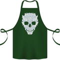 Fairy Skull Cotton Apron 100% Organic Forest Green