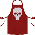 Fairy Skull Cotton Apron 100% Organic Maroon