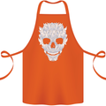 Fairy Skull Cotton Apron 100% Organic Orange