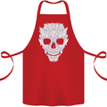 Fairy Skull Cotton Apron 100% Organic Red