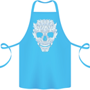 Fairy Skull Cotton Apron 100% Organic Turquoise