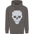 Fairy Skull Mens 80% Cotton Hoodie Charcoal
