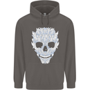 Fairy Skull Mens 80% Cotton Hoodie Charcoal