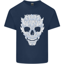 Fairy Skull Mens Cotton T-Shirt Tee Top Navy Blue