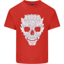Fairy Skull Mens Cotton T-Shirt Tee Top Red