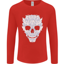 Fairy Skull Mens Long Sleeve T-Shirt Red