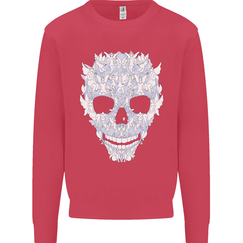 Fairy Skull Mens Sweatshirt Jumper Heliconia