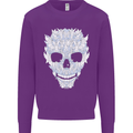 Fairy Skull Mens Sweatshirt Jumper Purple