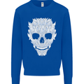 Fairy Skull Mens Sweatshirt Jumper Royal Blue