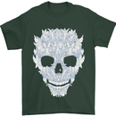 Fairy Skull Mens T-Shirt 100% Cotton Forest Green