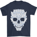 Fairy Skull Mens T-Shirt 100% Cotton Navy Blue
