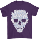 Fairy Skull Mens T-Shirt 100% Cotton Purple