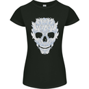 Fairy Skull Womens Petite Cut T-Shirt Black