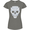 Fairy Skull Womens Petite Cut T-Shirt Charcoal