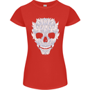 Fairy Skull Womens Petite Cut T-Shirt Red