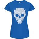 Fairy Skull Womens Petite Cut T-Shirt Royal Blue