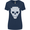 Fairy Skull Womens Wider Cut T-Shirt Navy Blue