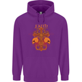 Faith Demonic Skulls Gothic Heavy Metal Childrens Kids Hoodie Purple