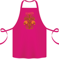 Faith Demonic Skulls Gothic Heavy Metal Cotton Apron 100% Organic Pink