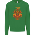 Faith Demonic Skulls Gothic Heavy Metal Kids Sweatshirt Jumper Irish Green