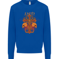 Faith Demonic Skulls Gothic Heavy Metal Kids Sweatshirt Jumper Royal Blue