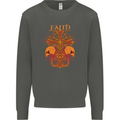 Faith Demonic Skulls Gothic Heavy Metal Kids Sweatshirt Jumper Storm Grey