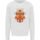 Faith Demonic Skulls Gothic Heavy Metal Kids Sweatshirt Jumper White