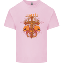Faith Demonic Skulls Gothic Heavy Metal Kids T-Shirt Childrens Light Pink