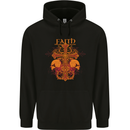 Faith Demonic Skulls Gothic Heavy Metal Mens 80% Cotton Hoodie Black