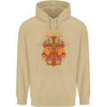 Faith Demonic Skulls Gothic Heavy Metal Mens 80% Cotton Hoodie Sand