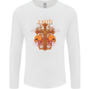 Faith Demonic Skulls Gothic Heavy Metal Mens Long Sleeve T-Shirt White
