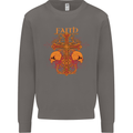 Faith Demonic Skulls Gothic Heavy Metal Mens Sweatshirt Jumper Charcoal