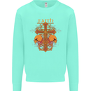 Faith Demonic Skulls Gothic Heavy Metal Mens Sweatshirt Jumper Peppermint