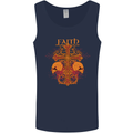 Faith Demonic Skulls Gothic Heavy Metal Mens Vest Tank Top Navy Blue