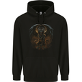 Fantasy Chimera Greek Mythology Gothic Mens 80% Cotton Hoodie Black