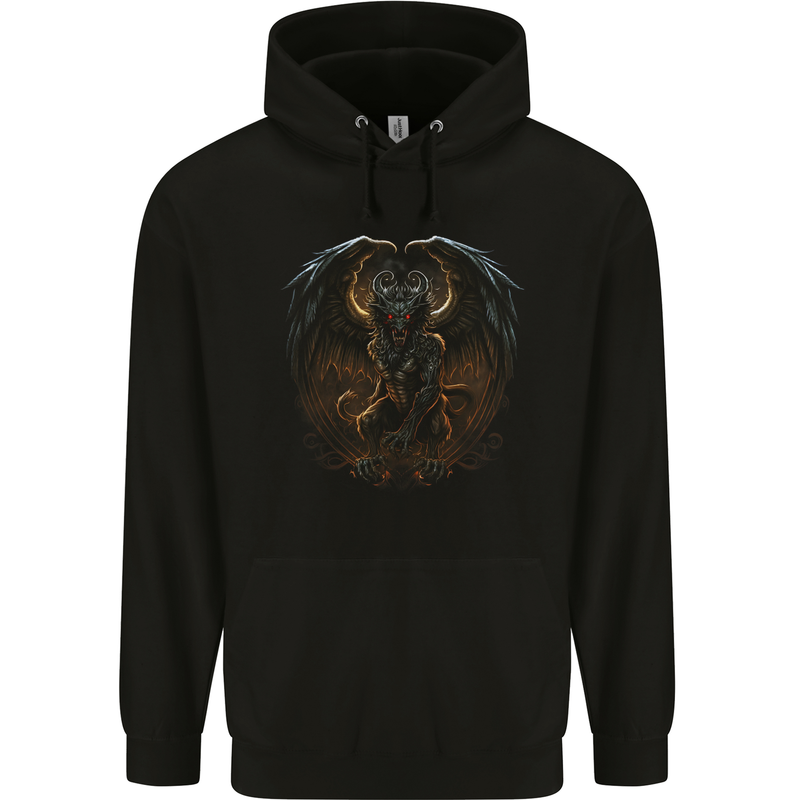 Fantasy Chimera Greek Mythology Gothic Mens 80% Cotton Hoodie Black