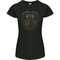 Fantasy Chimera Greek Mythology Gothic Womens Petite Cut T-Shirt Black