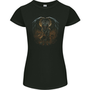 Fantasy Chimera Greek Mythology Gothic Womens Petite Cut T-Shirt Black