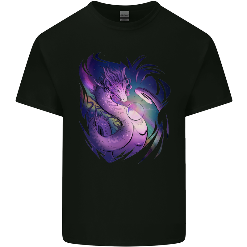 Fantasy Dragon Kids T-Shirt Childrens Black